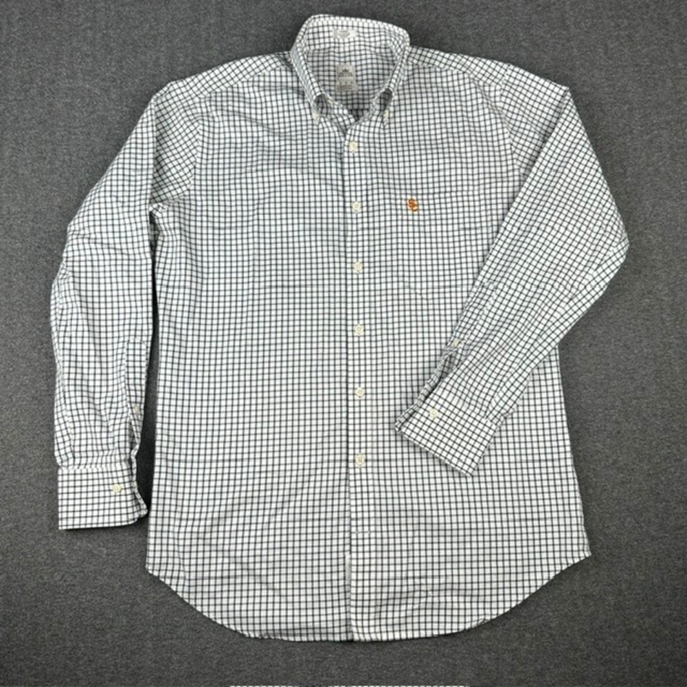 Peter Millar USC Trojans Nanoluxe Easy Care Tattersall Check Shirt Mens Medium